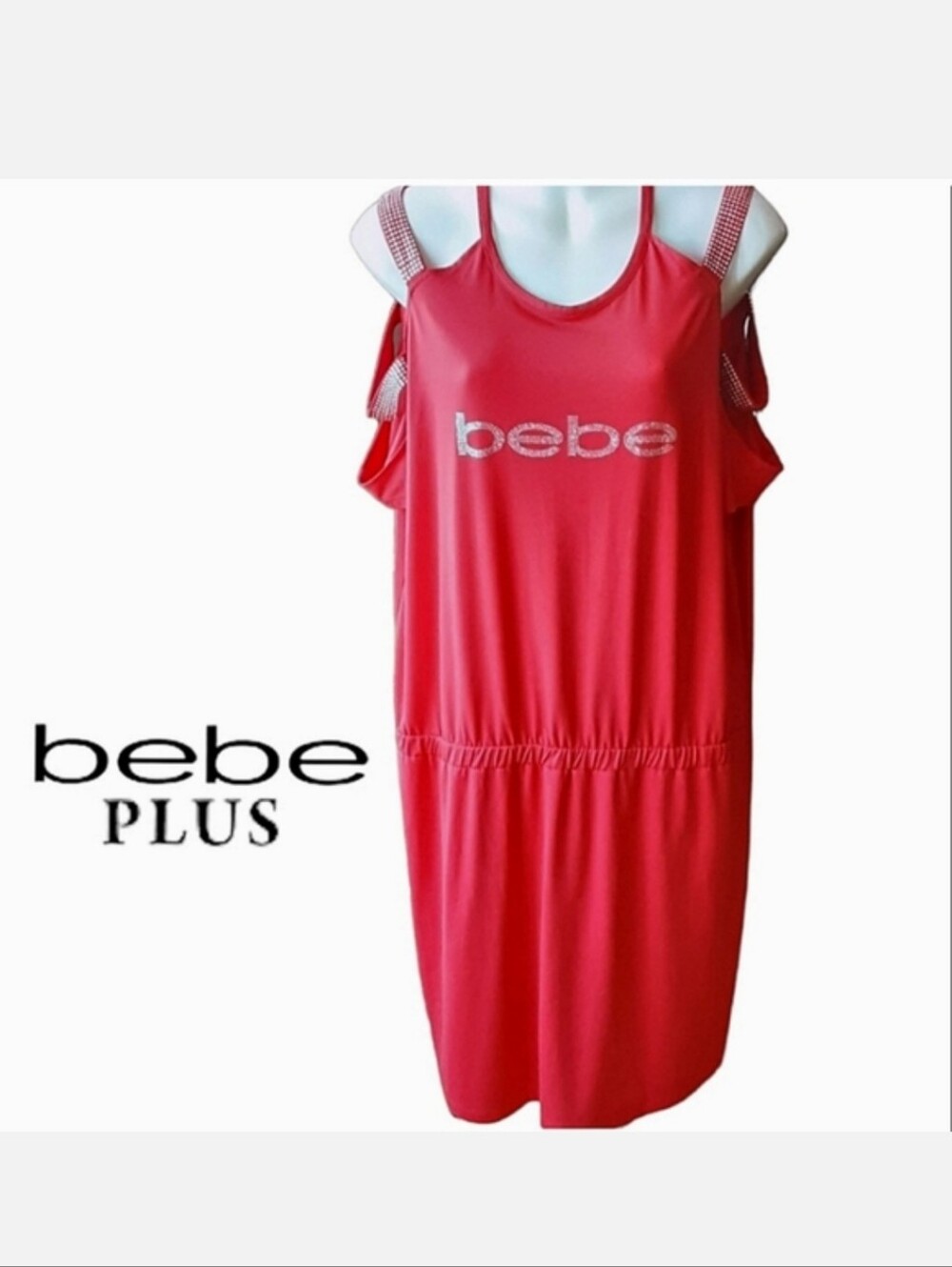 Bebe Cold Shoulder Romper Dress BRAND NEW WITH TAGS